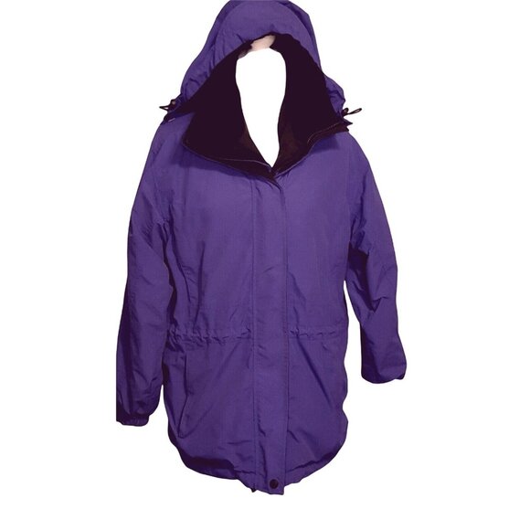 Eddie Bauer Weather Edge womens parka S Thinsulate lite loft  Zip Off Hood - Picture 2 of 9